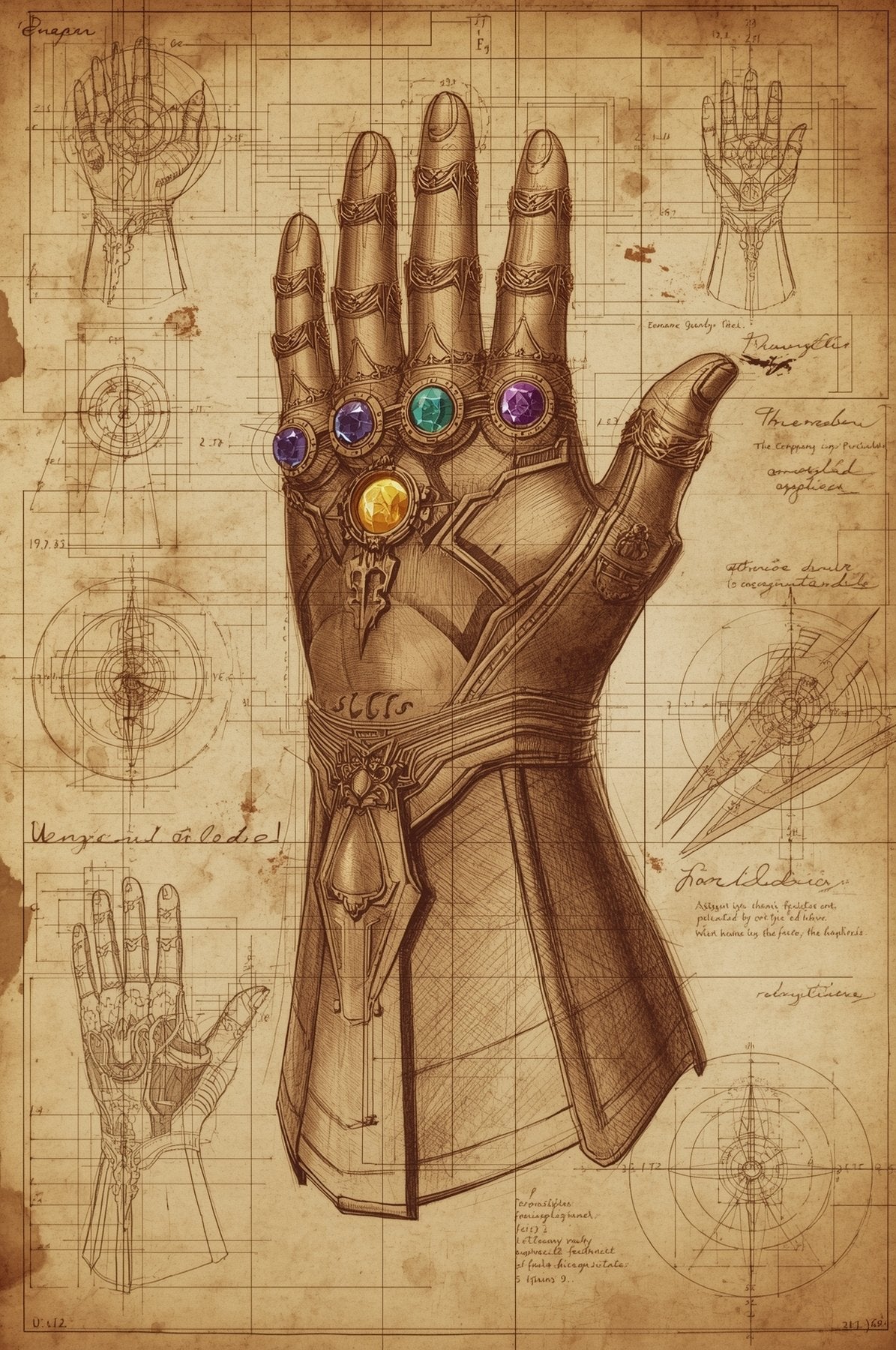 Soniku – The Infinity Gauntlet Codex – Thanos – Giclée – Signed and Numbered 7/10