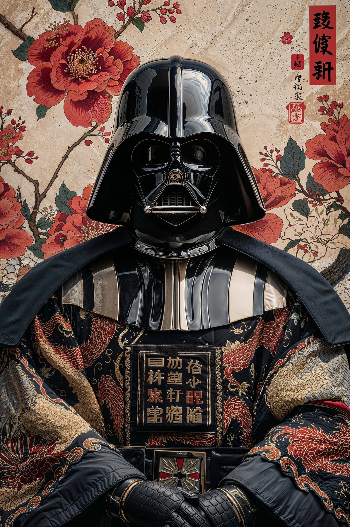 Sato Hageshi – Empire in Bloom – Darth Vader Portrait – Signed and Numbered 2/10