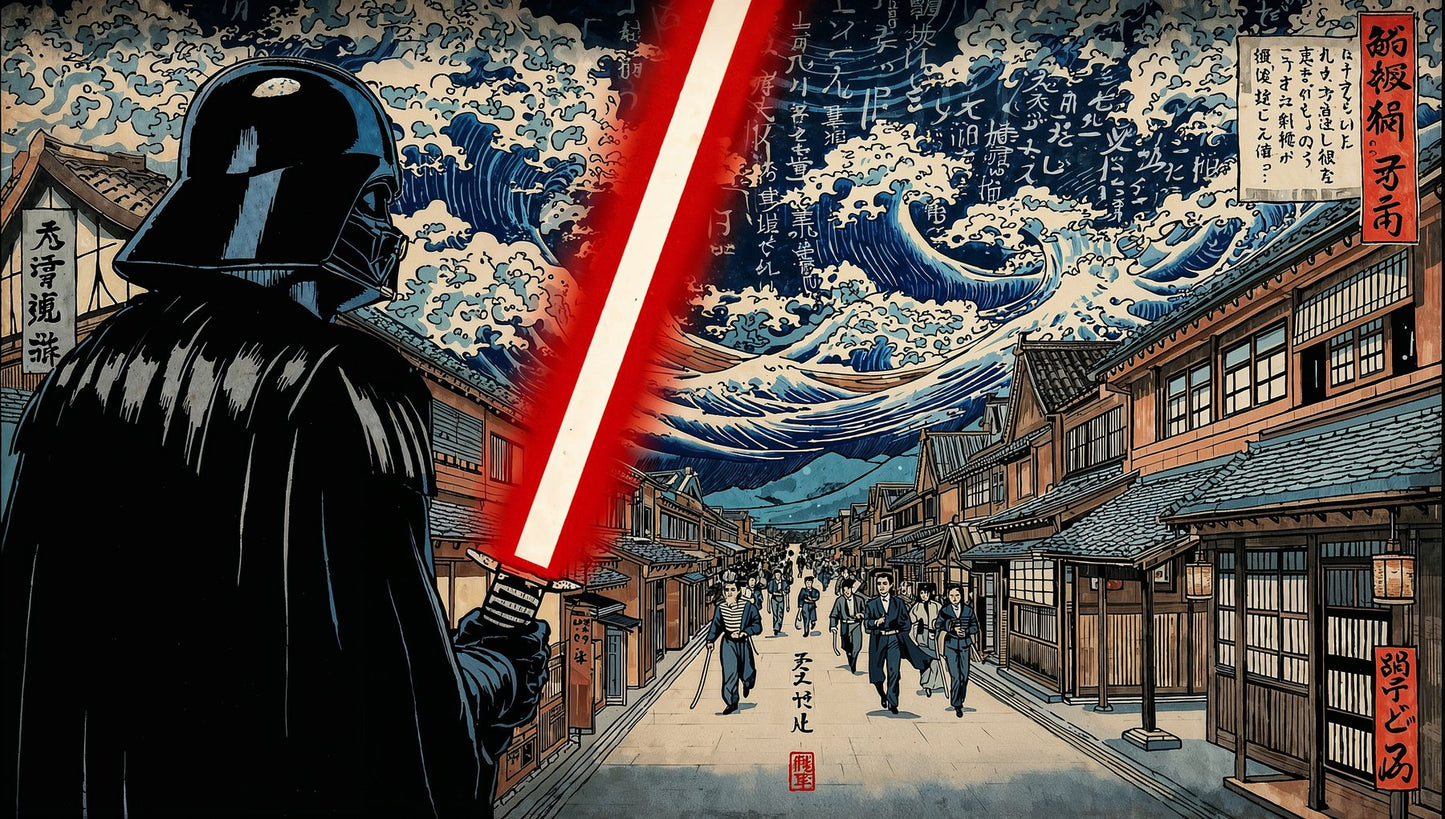 Sato Hageshi – Calm Before Storm – Darth Vader – Signed and Numeroted 7/10
