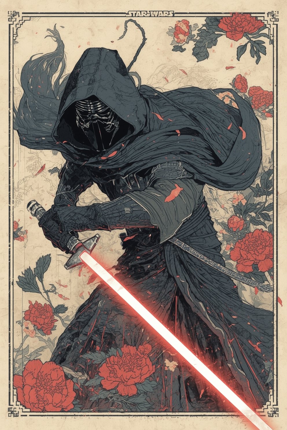 Sato Hageshi – Ren’s Wrath – Kylo Ren – Giclée – Signed and Numeroted 3/10