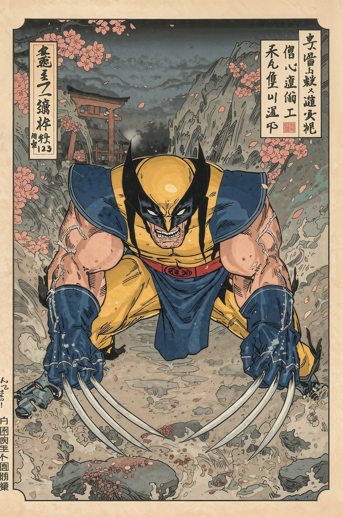 Sato Hageshi - The Immortal Claw - Wolverine - Signed and numbered 1/10