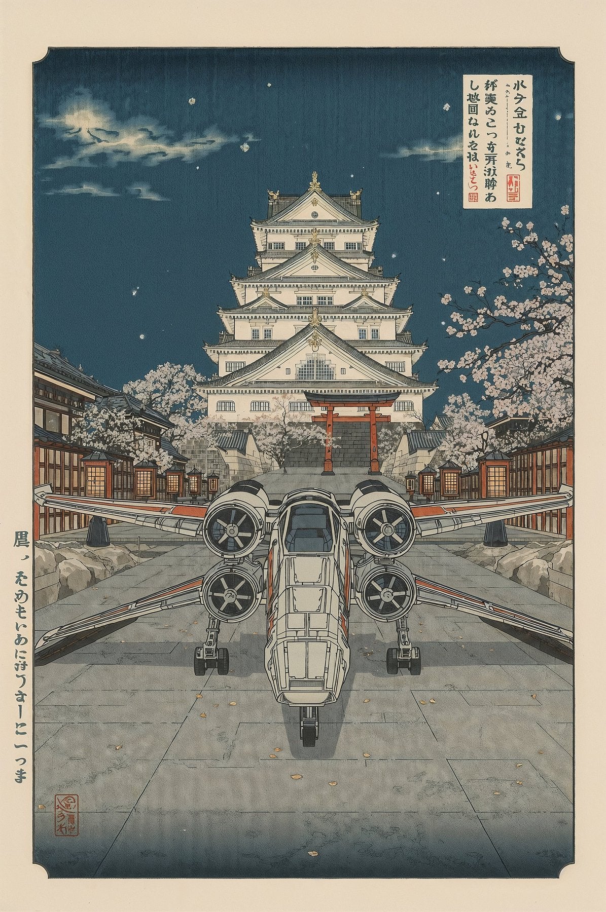Sato Hageshi - Between Castle and Stars - Signed and numbered 6/10