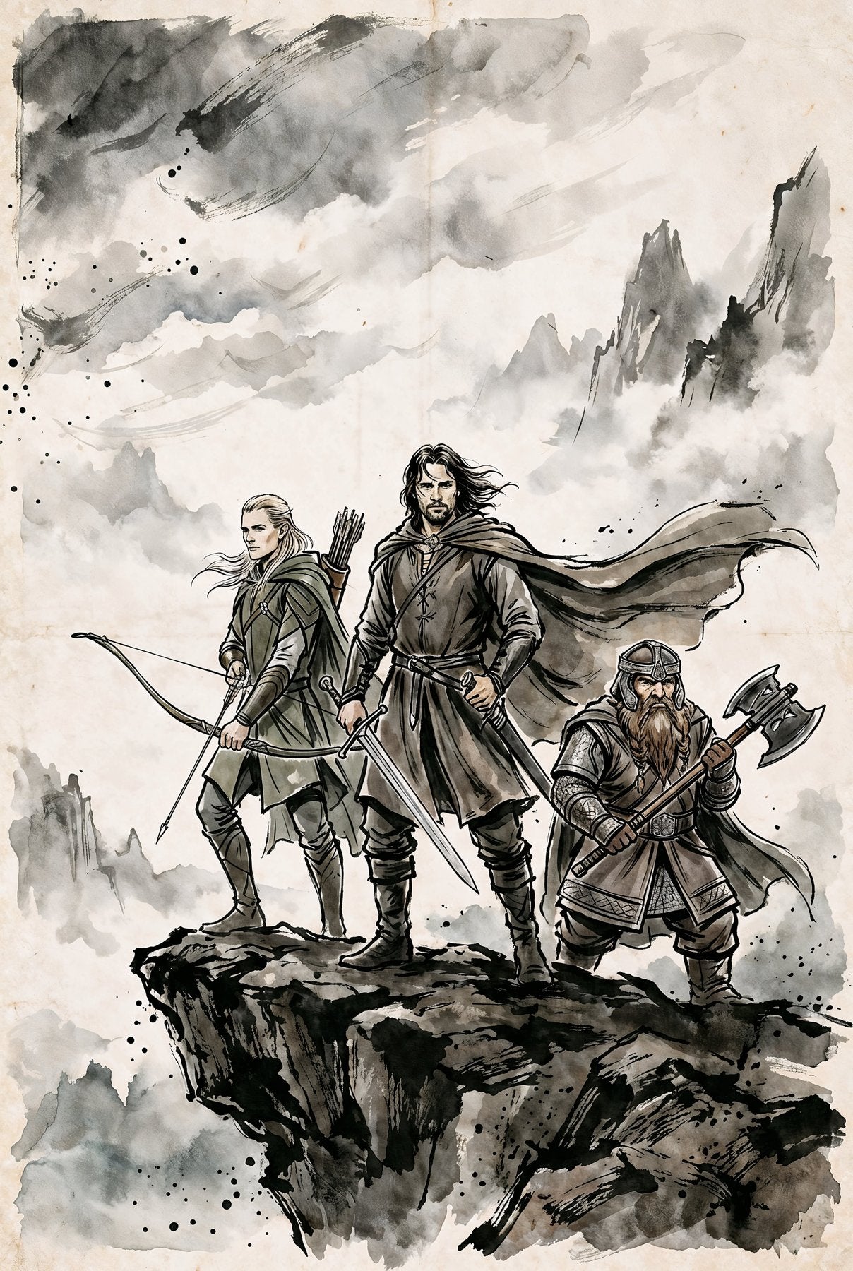 Sato Hageshi - The Lord of the Rings – Guardians of Middle-earth - Signed and Numbered 2/10