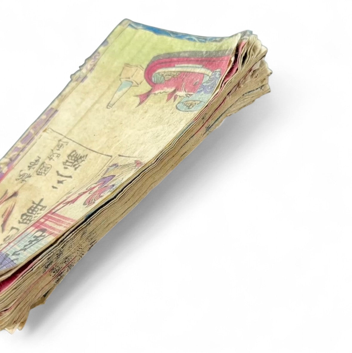 Edo–Meiji Period Illustrated Book “Fuse Monogatari” by Shōrin Haku’en – Three Volumes in One – Japanese Woodblock Print Literature-B95