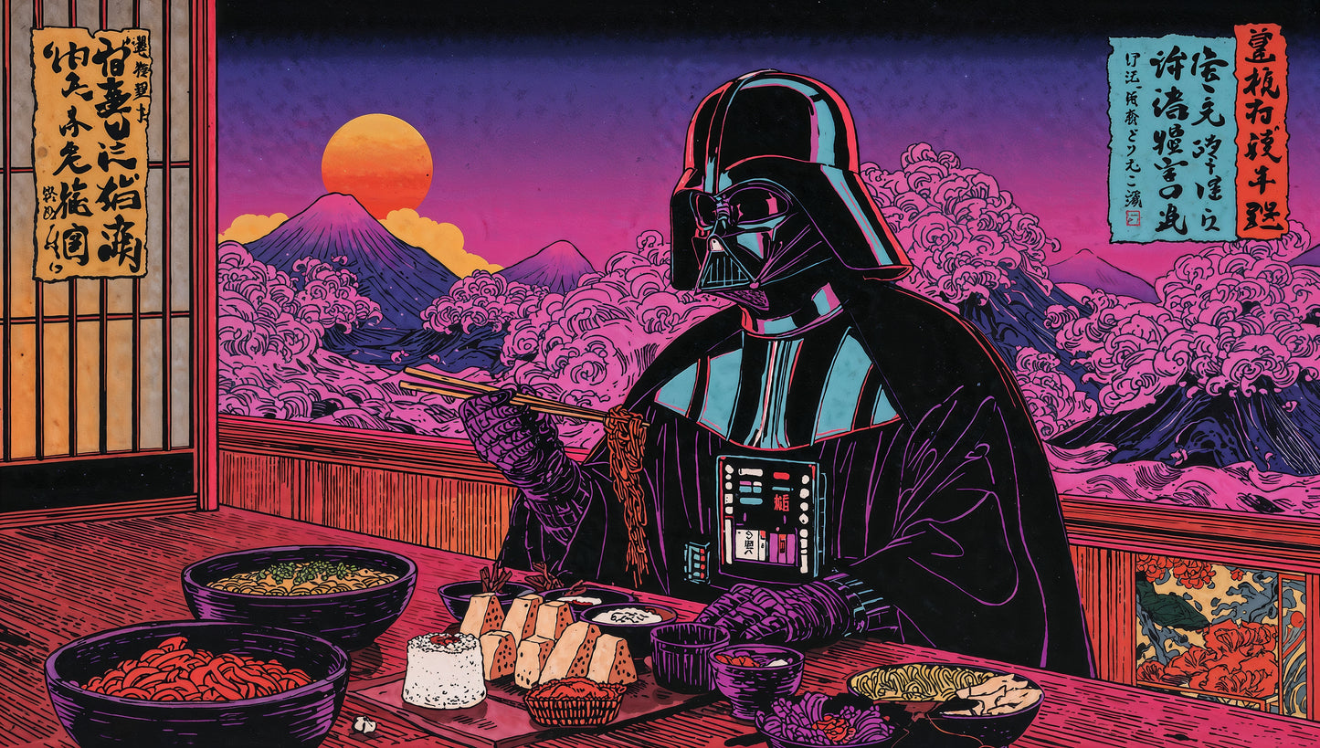 Sato Hageshi – Dinner with the Dark Side – Darth Vader – Signed and Numbered 5/10