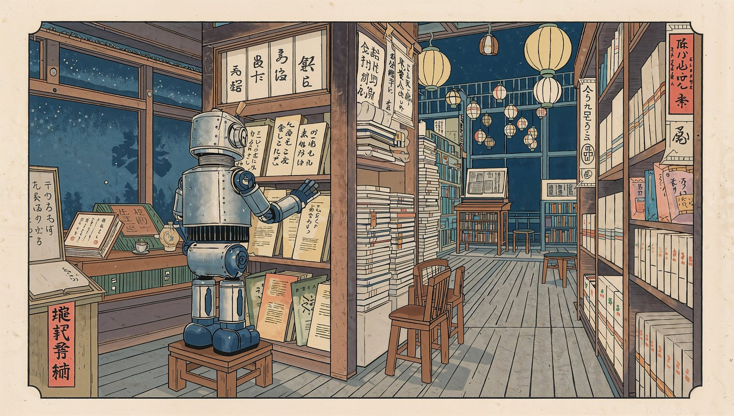 Sato Hageshi - The Little Librarian - Signed and numbered 2/10