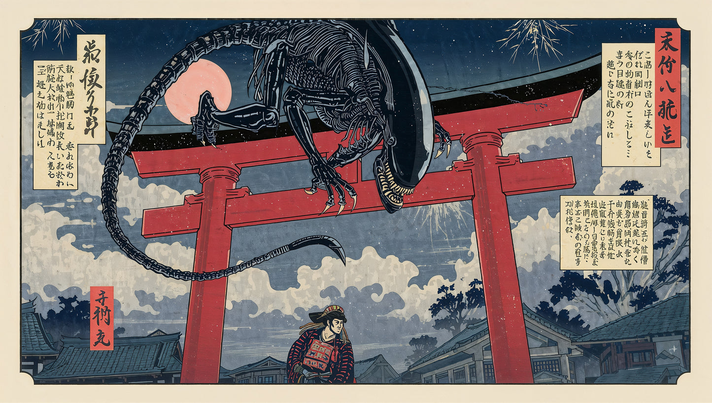 Sato Hageshi – Torii of the Silent Nightmare – Xenomorph – Signed and Numbered 7/10