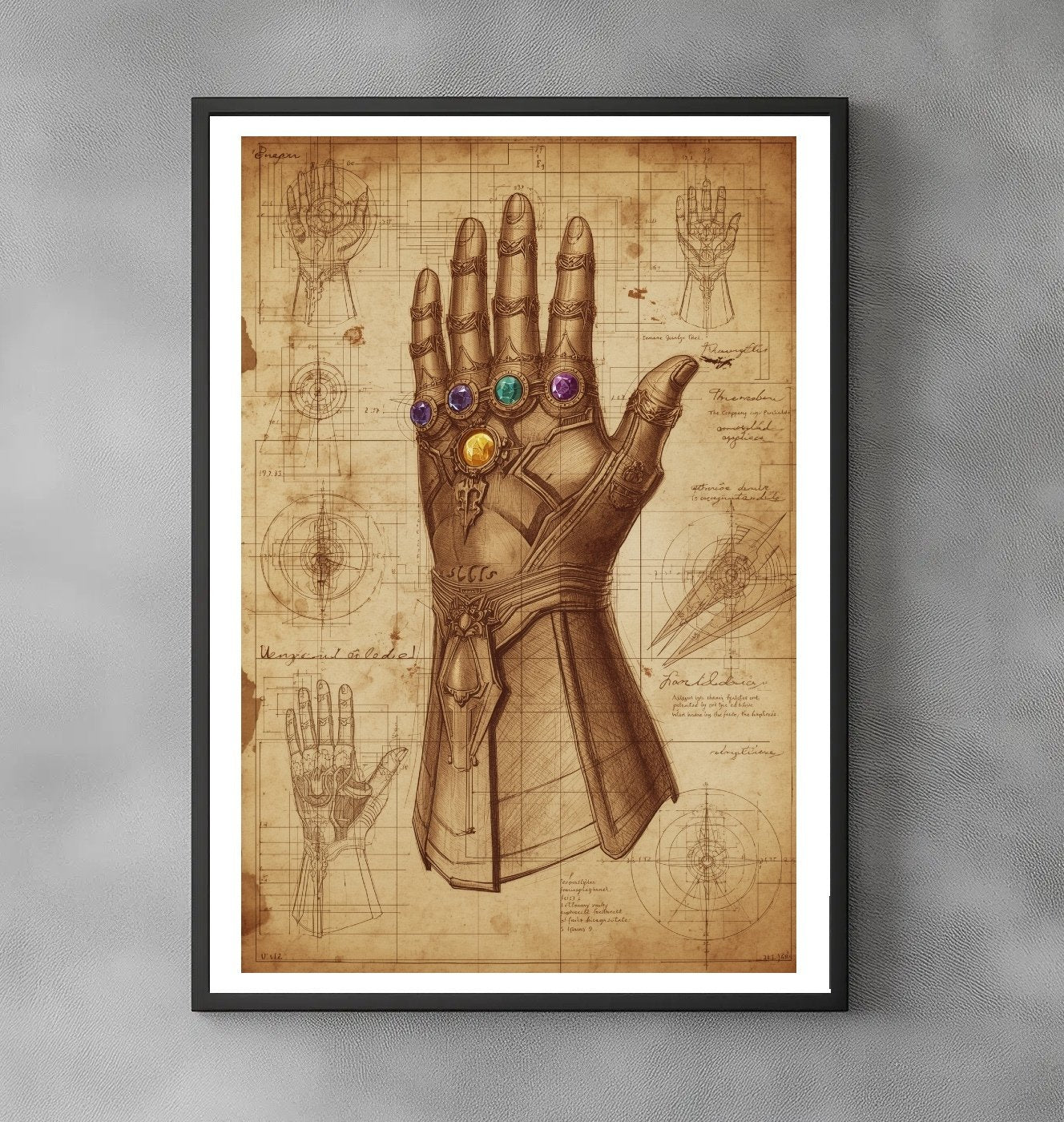 Soniku – The Infinity Gauntlet Codex – Thanos – Giclée – Signed and Numbered 7/10