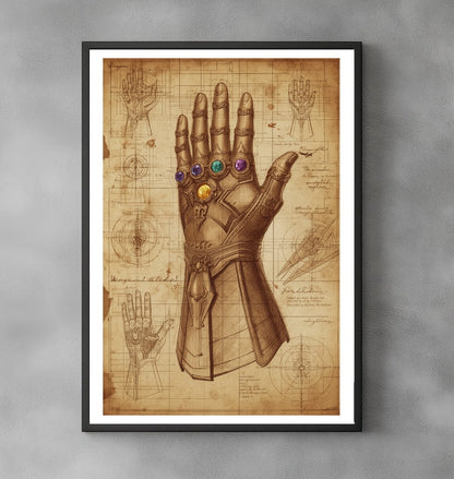 Soniku – The Infinity Gauntlet Codex – Thanos – Giclée – Signed and Numbered 7/10