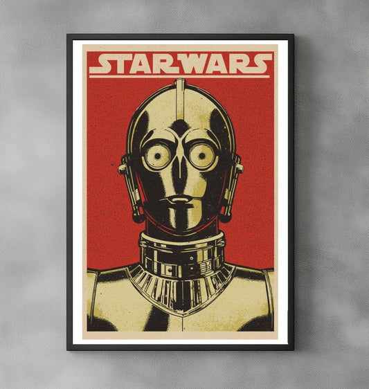 Sato Hageshi – C-3PO: Vintage Propaganda – Signed and Numbered 10/10