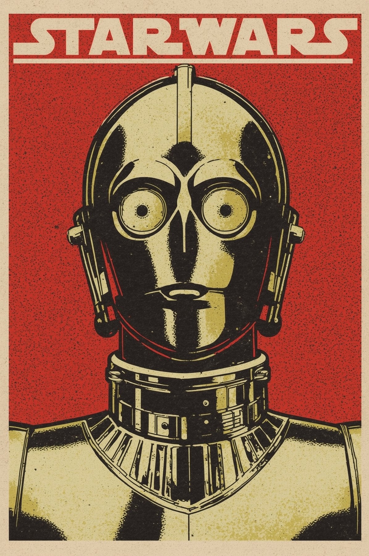 Sato Hageshi – C-3PO: Vintage Propaganda – Signed and Numbered 10/10