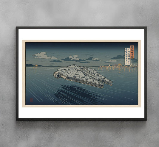 Sato Hageshi - Steel Bird at Dusk - Millennium Falcon - Signed and numbered 1/10