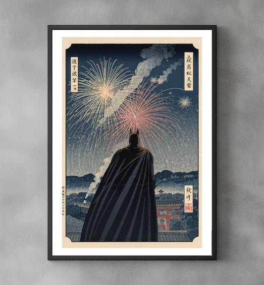 Sato Hageshi - Hero’s Quiet Moment - Batman - Signed and numbered 9/10