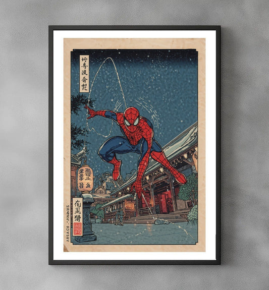 Sato Hageshi - Snowfall Swing - Spider-Man - Signed and numbered 5/10