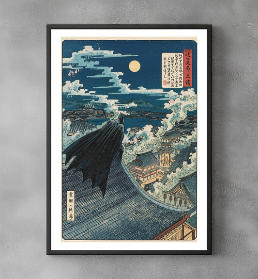 Sato Hageshi - Silent Wings Over Edo - Batman - Signed and numbered 10/10