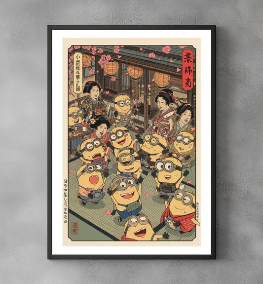 Sato Hageshi - Teahouse Party - Minions - Signed and numbered 9/10