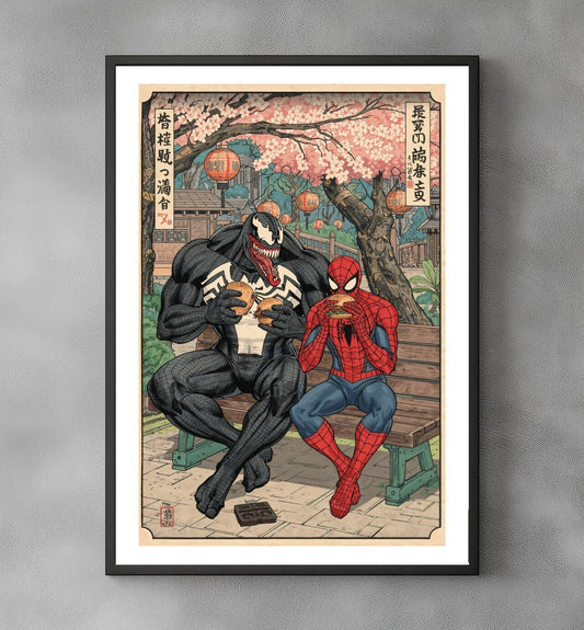 Sato Hageshi - Spider-Man & Venom: Sakura Break - Signed and numbered 9/10