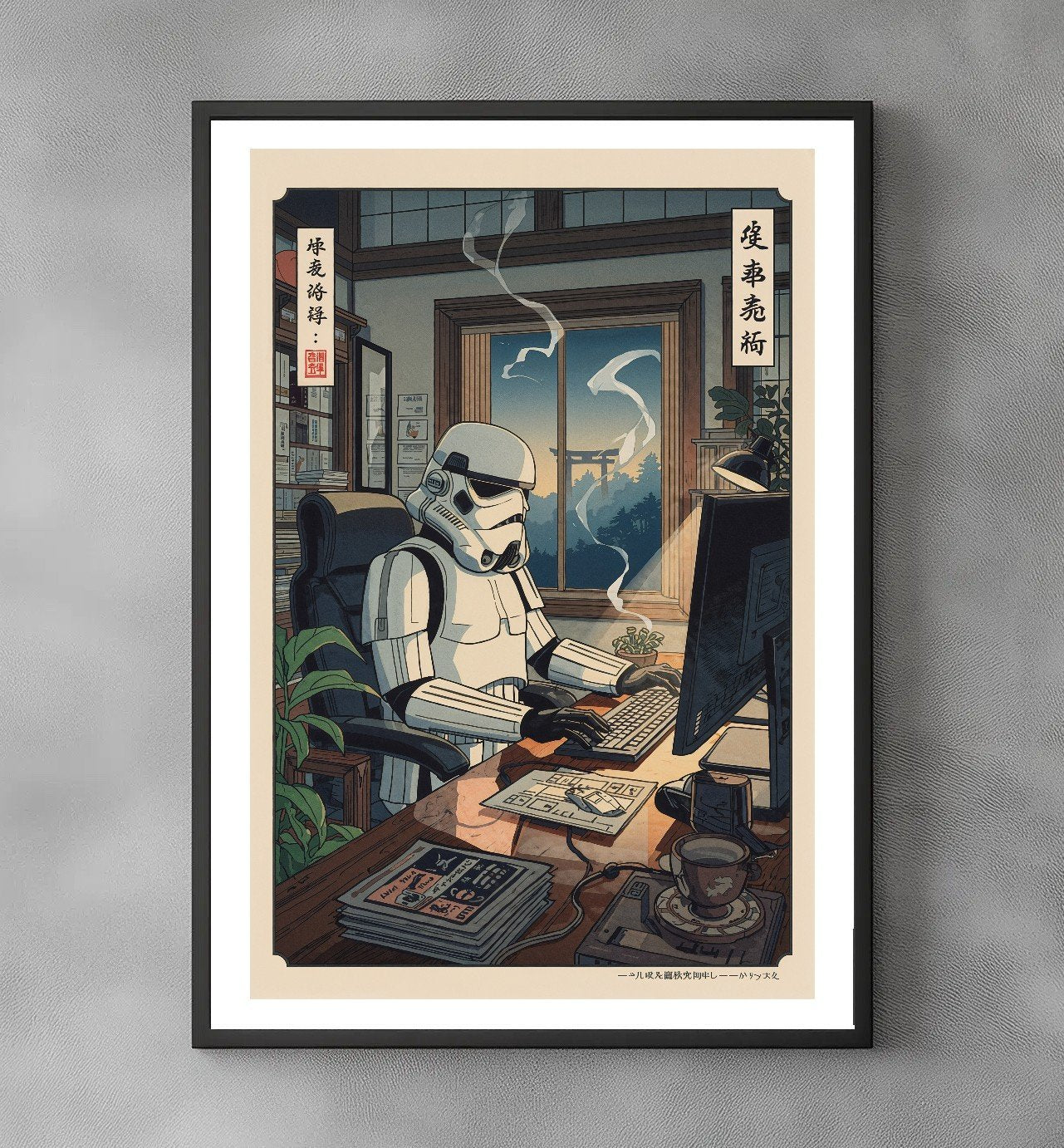 Sato Hageshi - Watcher Desk - Signed and Numbered 1/10