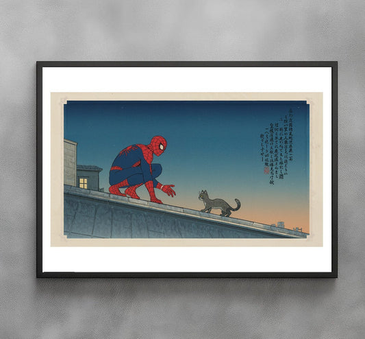 Sato Hageshi - The Rooftop Stranger - Spider-Man - Signed and numbered 1/10