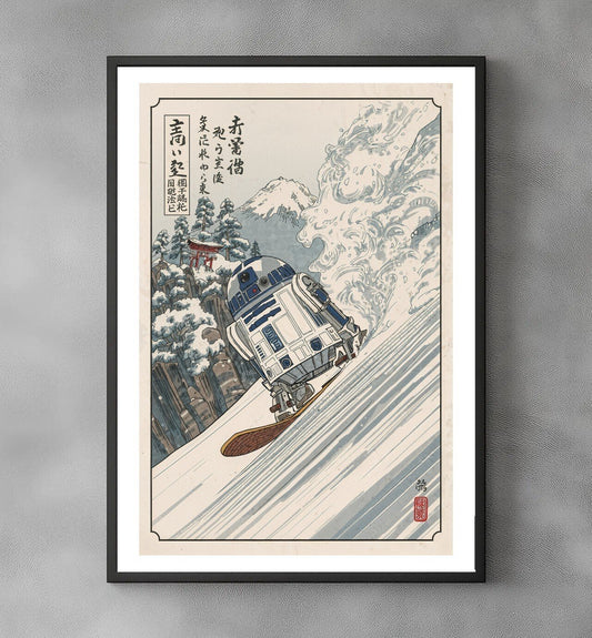 Sato Hageshi - R2-D2’s Snow Run - Star Wars - Signed and numbered 1/10