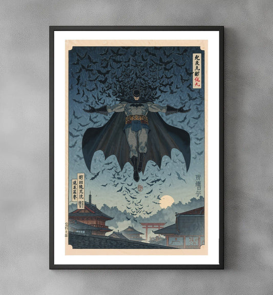 Sato Hageshi - Night Guardian Descends - Batman - Signed and numbered 2/10