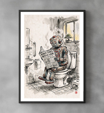 Sato Hageshi - Morning Routine - Tin Toys - Signed and Numbered 4/10