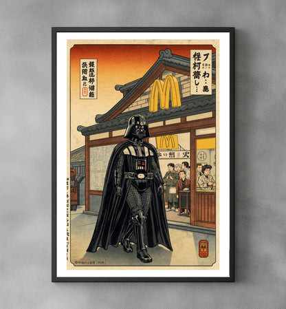 Sato Hageshi – After Meal – Darth Vader – Pop Art Giclée – Signed and Numbered 8/10