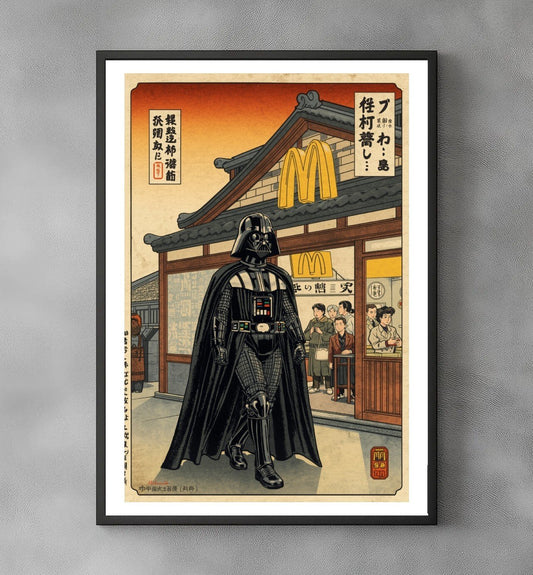 Sato Hageshi – After Meal – Darth Vader – Pop Art Giclée – Signed and Numbered 8/10