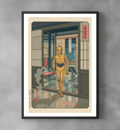Sato Hageshi - Droid's Workout - C-3PO - Signed and numbered 2/10