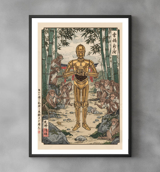 Sato Hageshi - The Golden Visitor - C3-PO - Signed and numbered 10/10