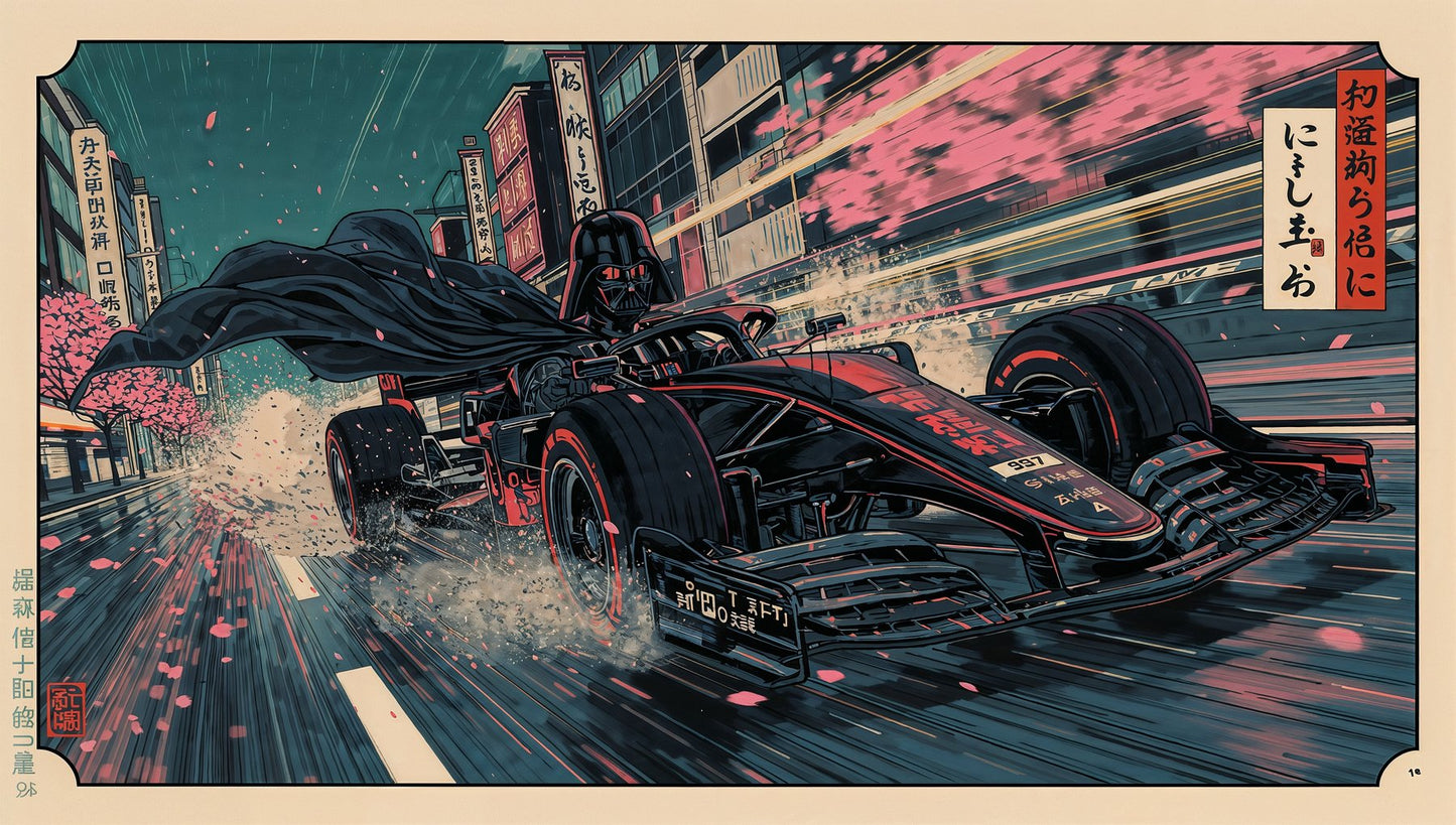 Sato Hageshi - The Dark Driver - Signed and numbered 1/10