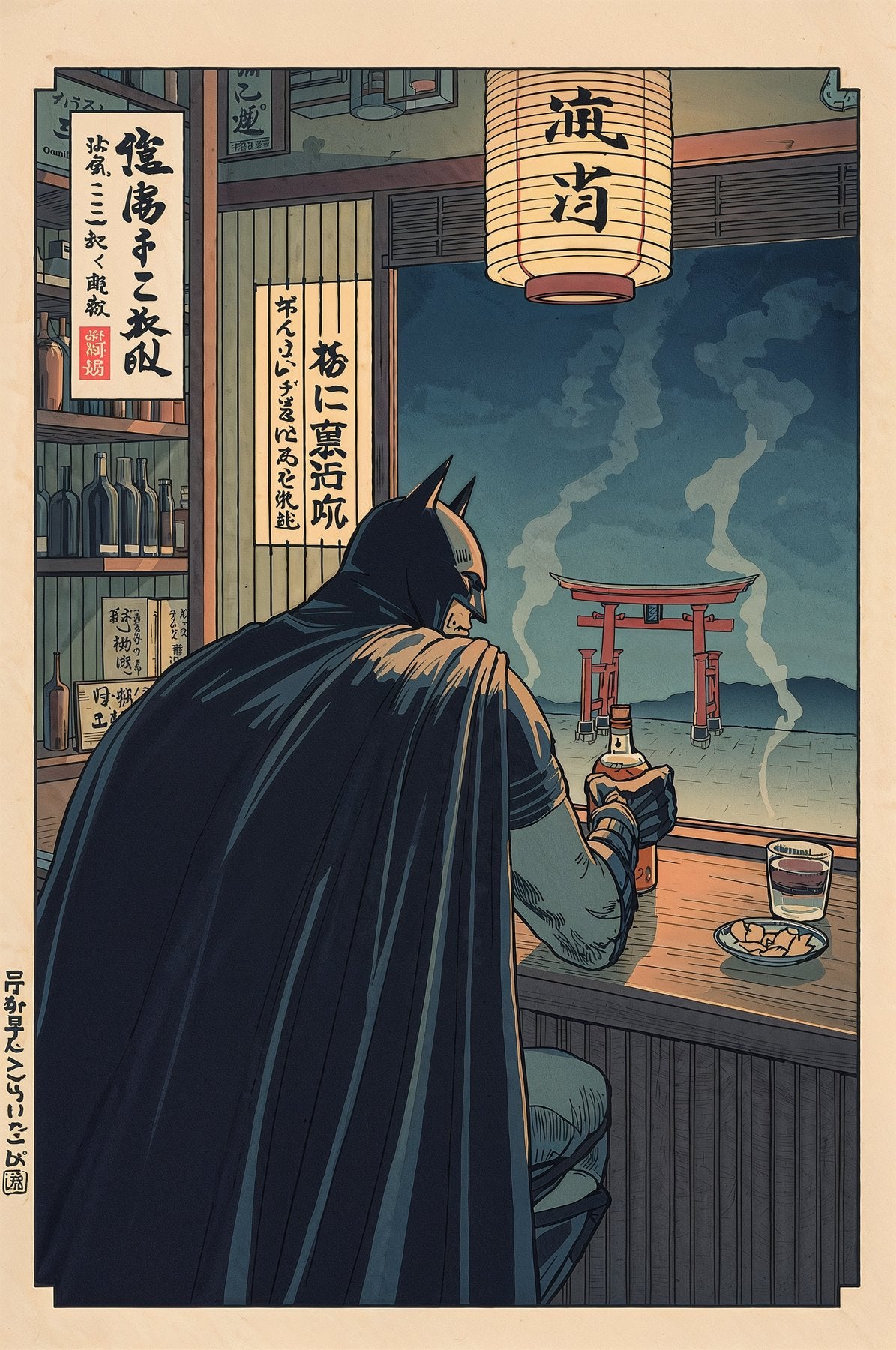 Sato Hageshi - Whisky, Lanterns, and Solitude - Signed and numbered 7/10