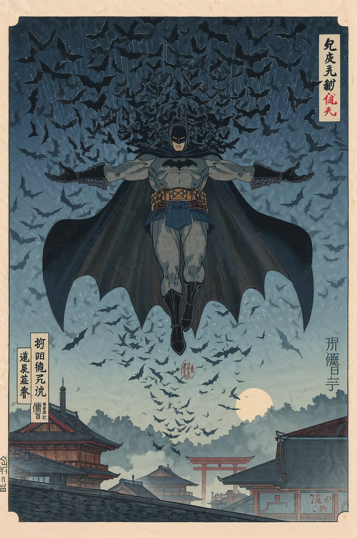 Sato Hageshi - Night Guardian Descends - Signed and numbered 2/10