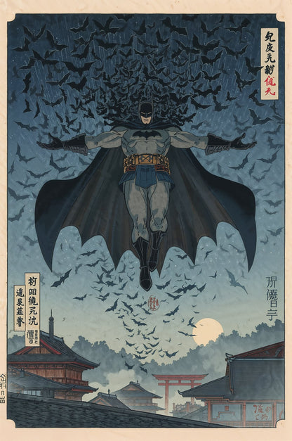 Sato Hageshi - Night Guardian Descends - Signed and numbered 2/10
