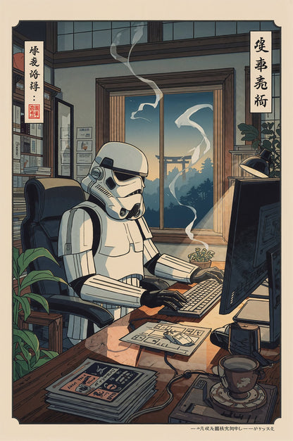 Sato Hageshi - Watcher Desk - Signed and Numbered 1/10