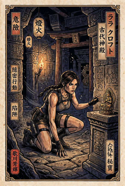 Sato Hageshi - The Hidden Relic - Tomb Raider - Signed and Numbered 9/10