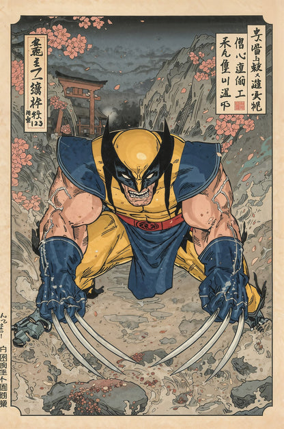 Sato Hageshi - The Immortal Claw - Wolverine - Signed and numbered 1/10
