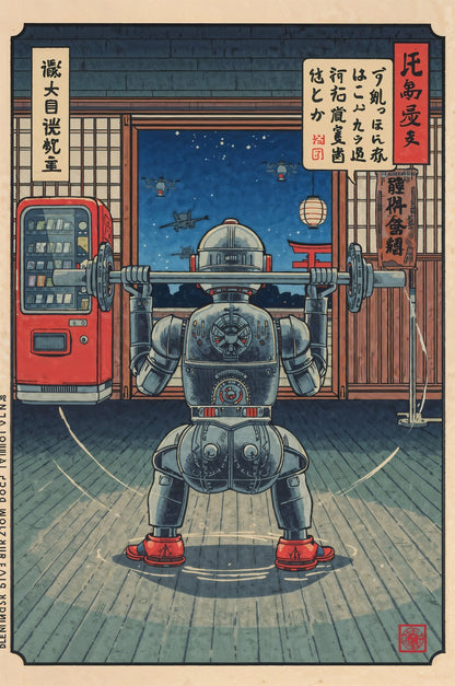 Sato Hageshi - Iron Routine - Signed and numbered 8/10