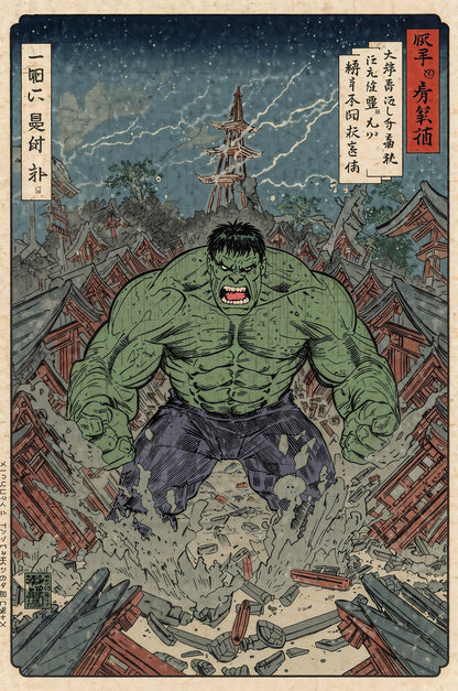 Sato Hageshi - Fury of the Shrine - Signed and numbered 4/10