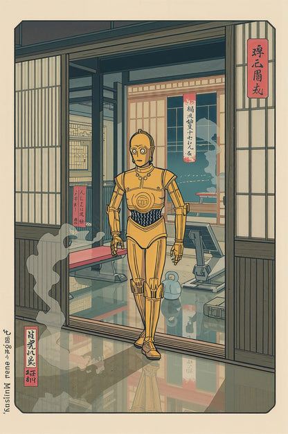 Sato Hageshi - Droid's Workout - C-3PO - Signed and numbered 2/10
