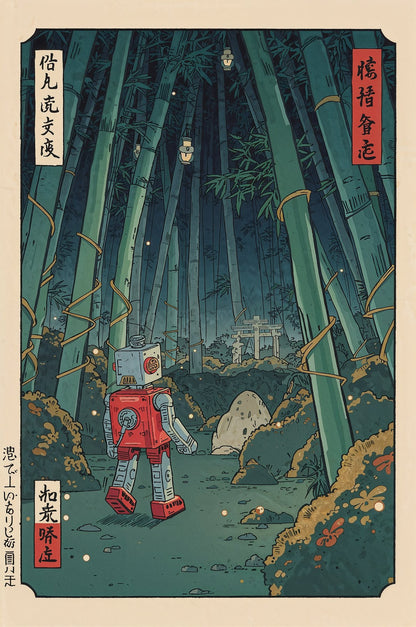 Sato Hageshi - Where Circuits Meet Spirits - Signed and Numbered 7/10