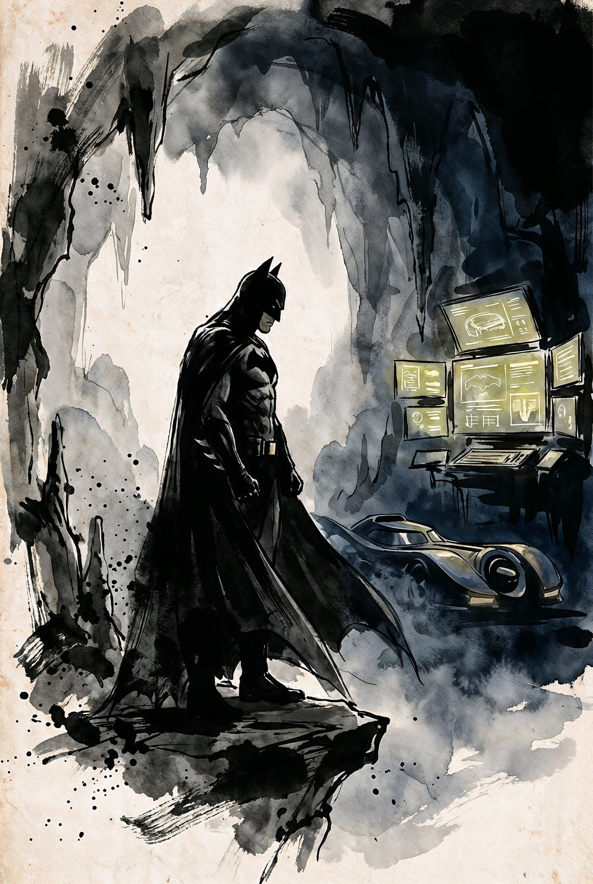 Sato Hageshi - In the Batcave - Signed and numbered 9/10