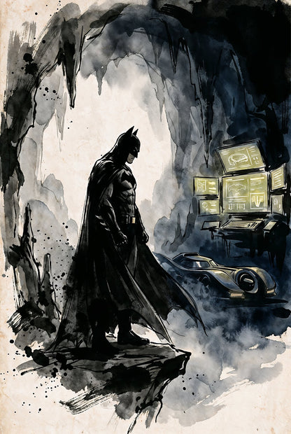 Sato Hageshi - In the Batcave - Signed and numbered 9/10