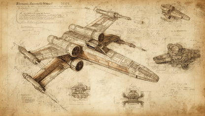 Soniku – X-Wing Codex – Pop Art – Signed and Numbered 1/10