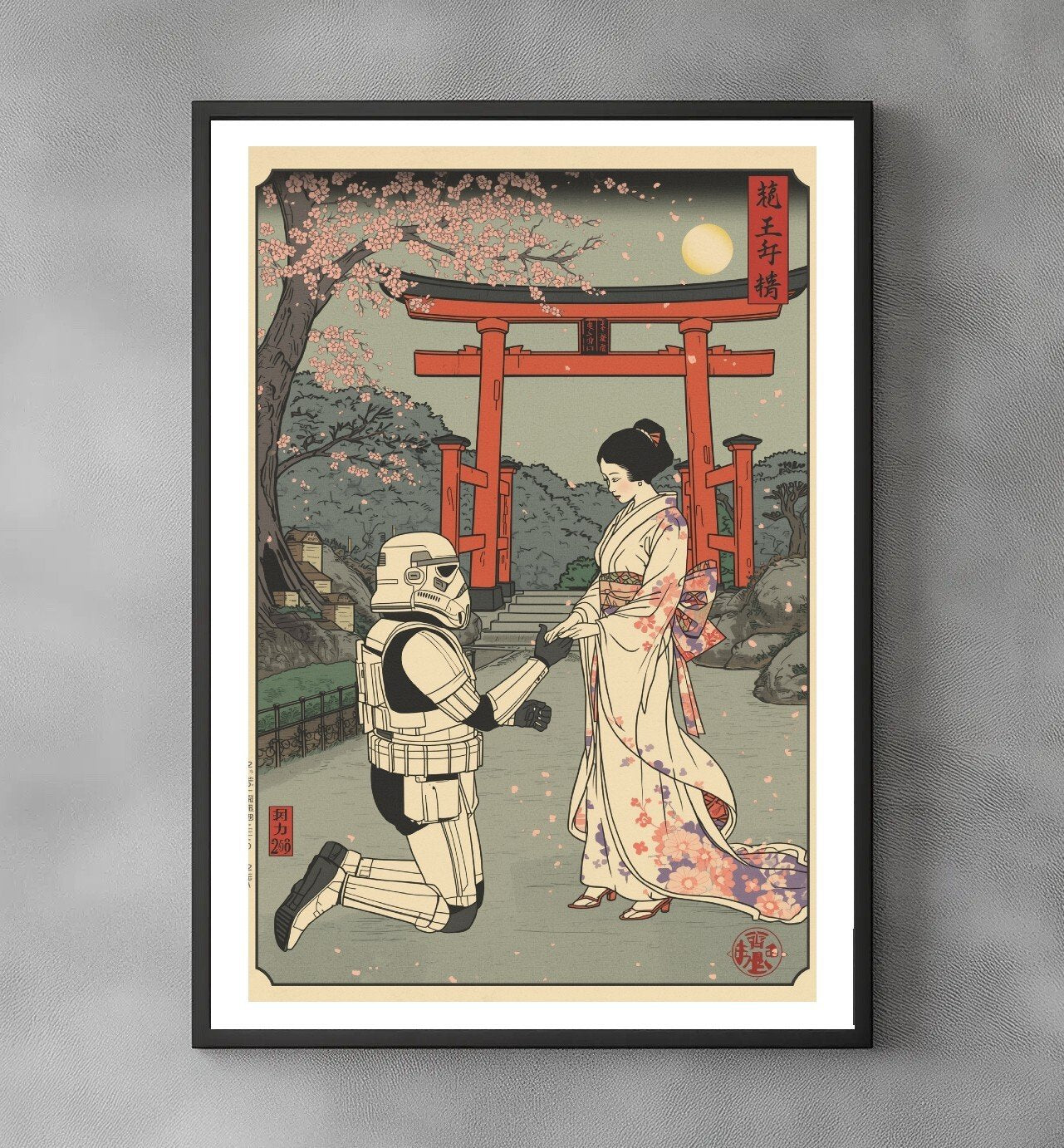 Sato Hageshi – Sakura Engagement – Stormtrooper – Pop Art – Signed and Numbered 5/10
