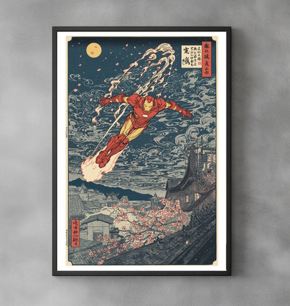 Sato Hageshi – Iron Blossom – Iron Man – Pop Art – Signed and Numbered 4/10