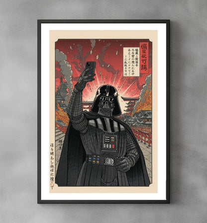 Sato Hageshi – Lord Selfie in Edo – Darth Vader – Signed and Numbered 4/10