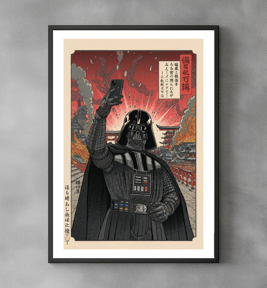 Sato Hageshi – Lord Selfie in Edo – Darth Vader – Signed and Numbered 4/10
