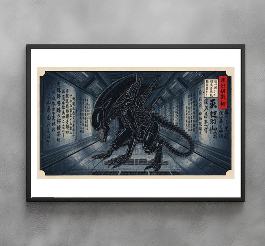 Sato Hageshi – The Corridor of No Escape – Xenomorph Alien – Signed and Numbered 1/10
