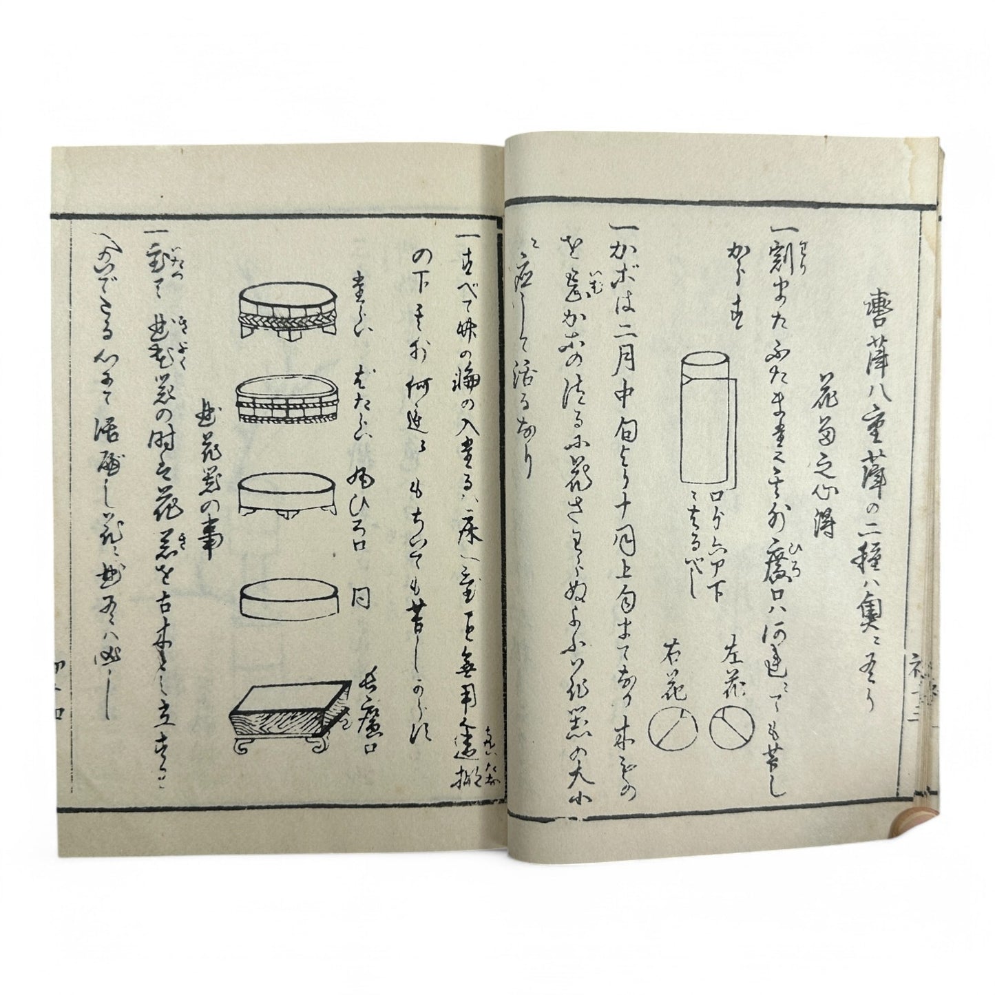 Yōshin-ryū Kadō Shoden (Ikebana Manual) – 容真御流 華道初傳 三才之巻 – Meiji-era Japanese Flower Arrangement Textbook – Imperial Court School-B32